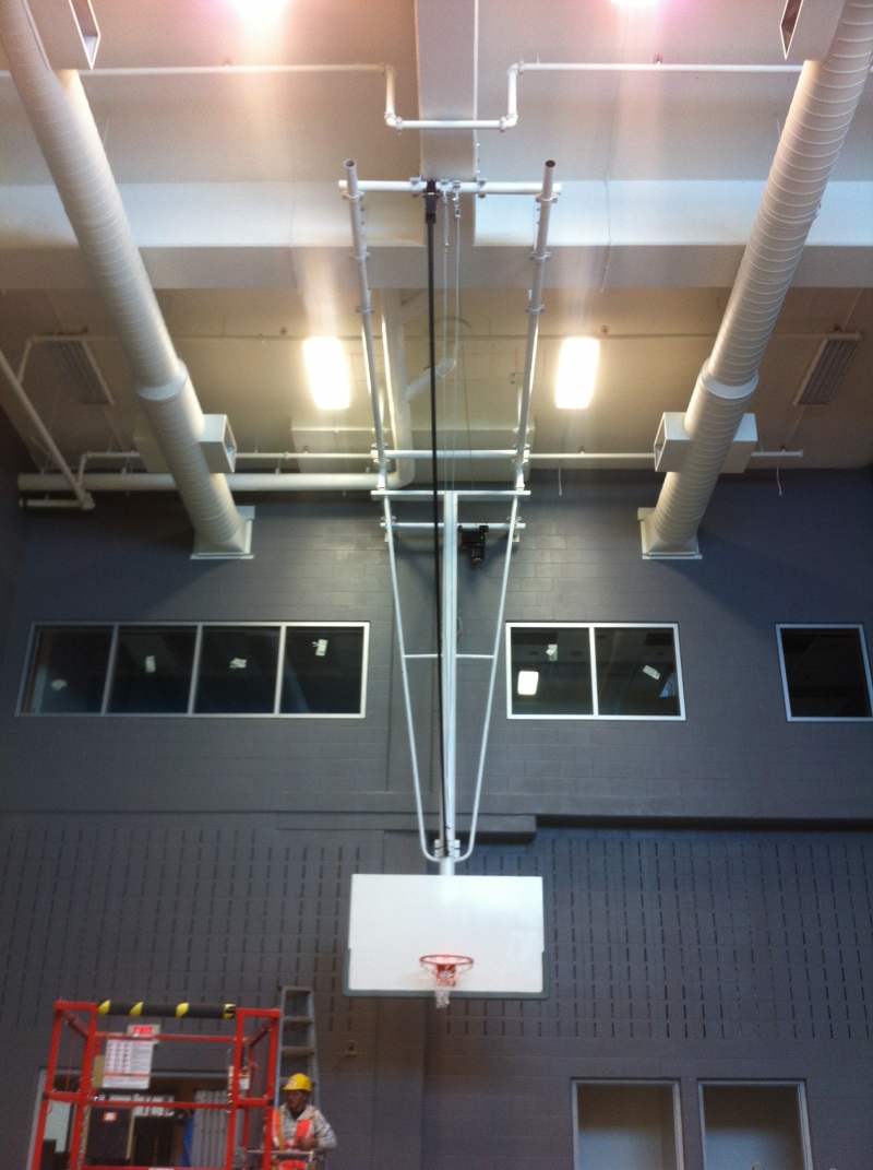 Products » Ceiling Suspended Basketball Frame | Lolimpin Gym Equipment